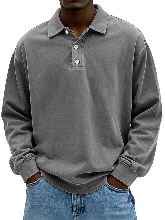 Leonel - Tricou Polo cu Mâneci Lungi