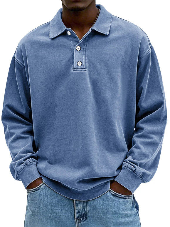 Leonel - Tricou Polo cu Mâneci Lungi