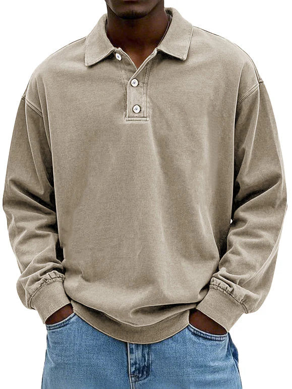 Leonel - Tricou Polo cu Mâneci Lungi