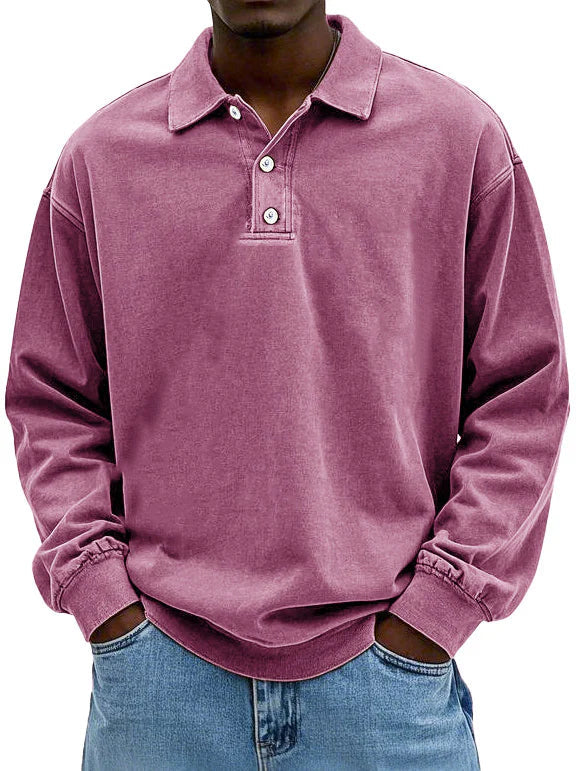 Leonel - Tricou Polo cu Mâneci Lungi