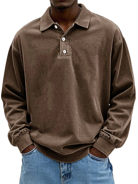 Leonel - Tricou Polo cu Mâneci Lungi