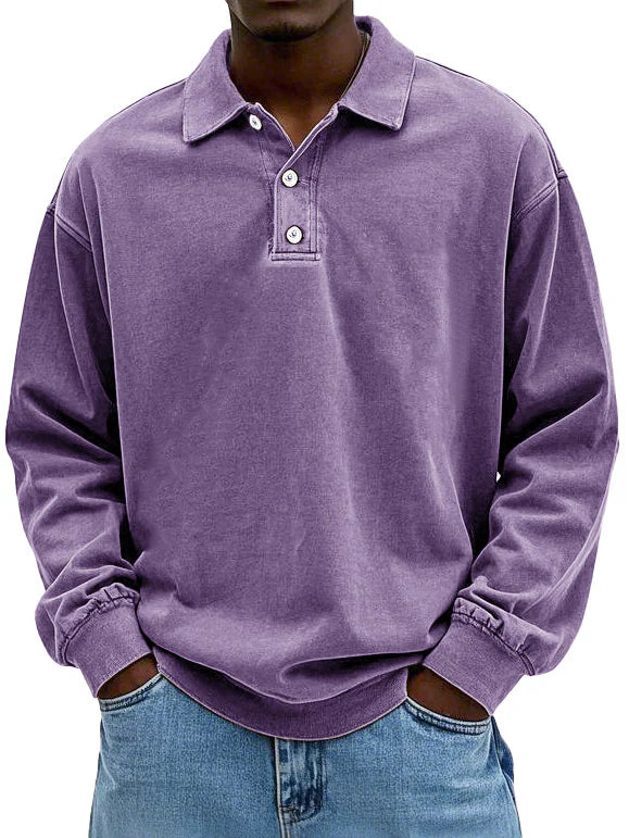 Leonel - Tricou Polo cu Mâneci Lungi