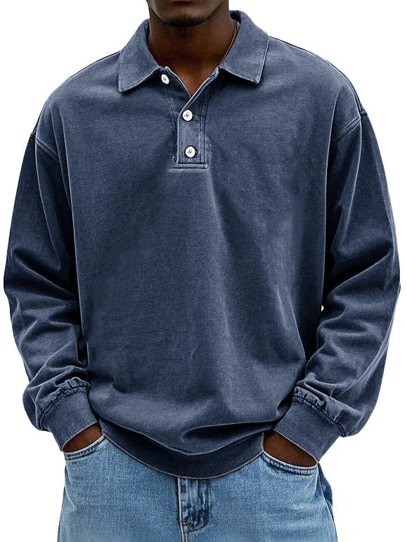 Leonel - Tricou Polo cu Mâneci Lungi