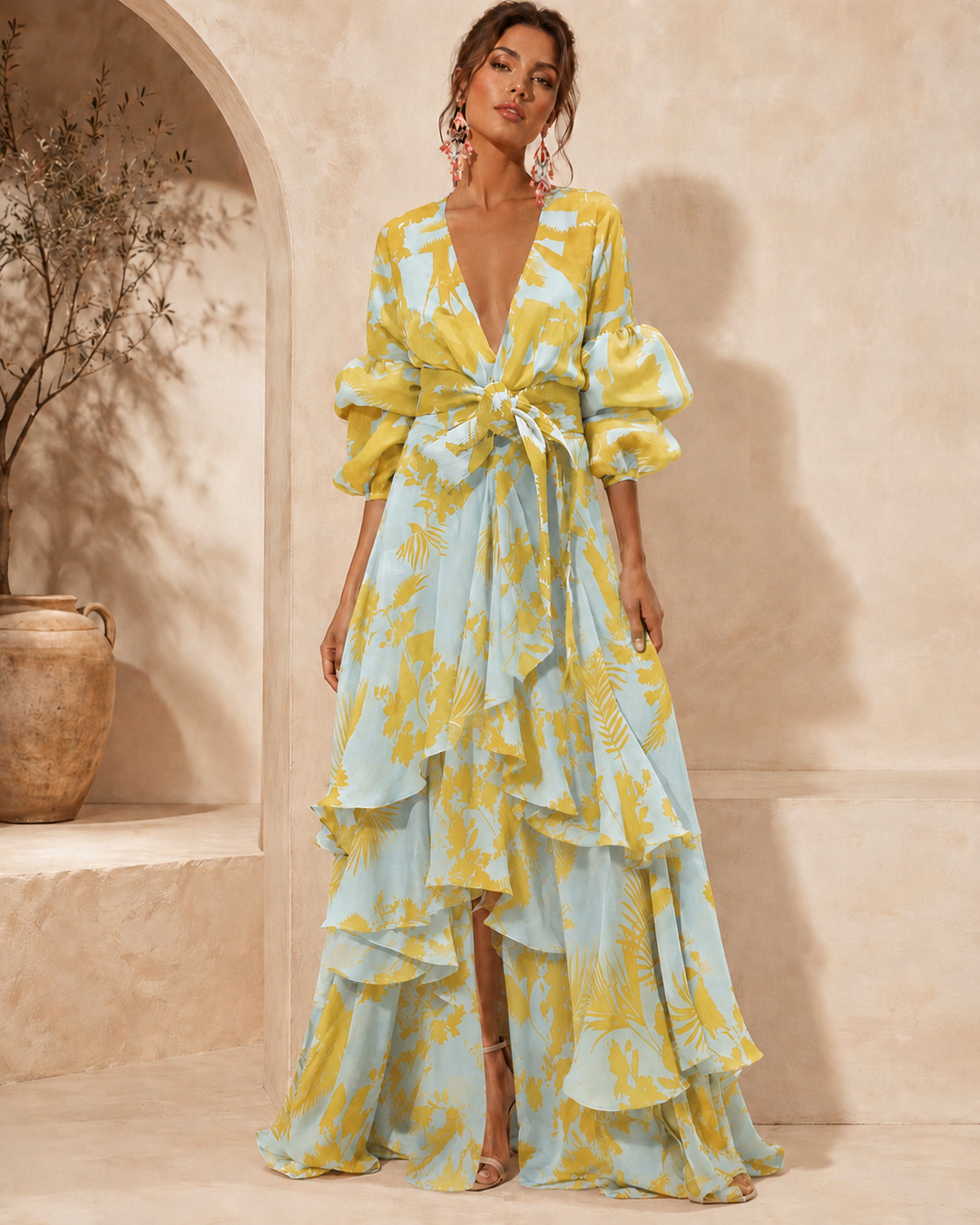 Liaya – Rochie elegantă „Coral Garden”