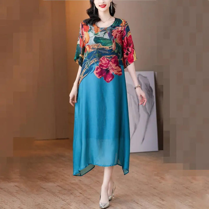 Debby - Rochie Elegantă cu Imprimeu Floral