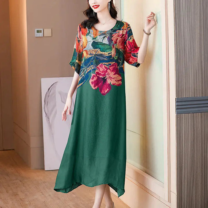 Debby - Rochie Elegantă cu Imprimeu Floral