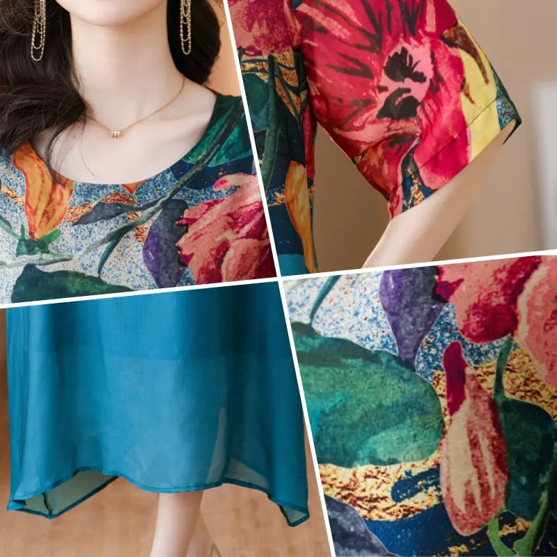 Debby - Rochie Elegantă cu Imprimeu Floral