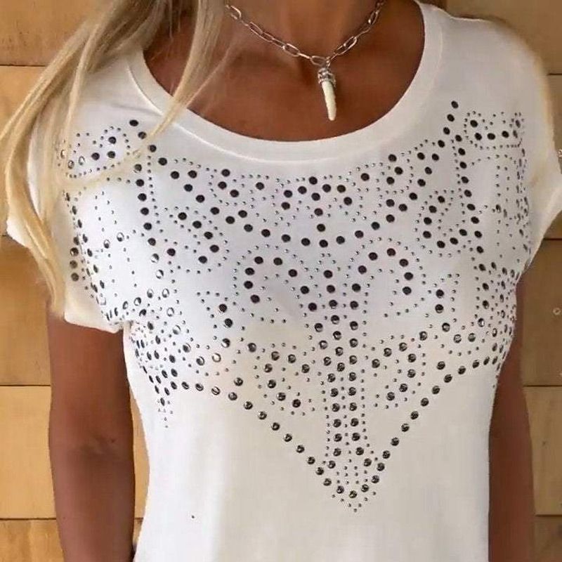 Frances - Tricou Cu Maneca Scurta Cu Imprimeu Fierbinte