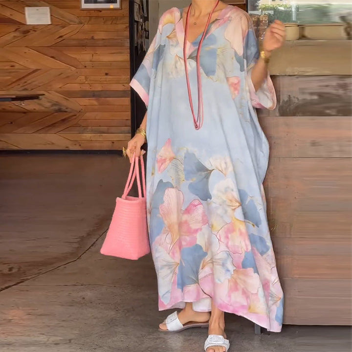 Gima - Rochie Cu Mâneci Lungi și Imprimeu Floral
