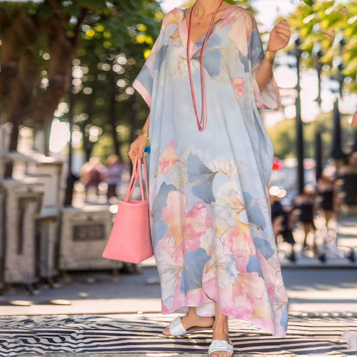 Gima - Rochie Cu Mâneci Lungi și Imprimeu Floral