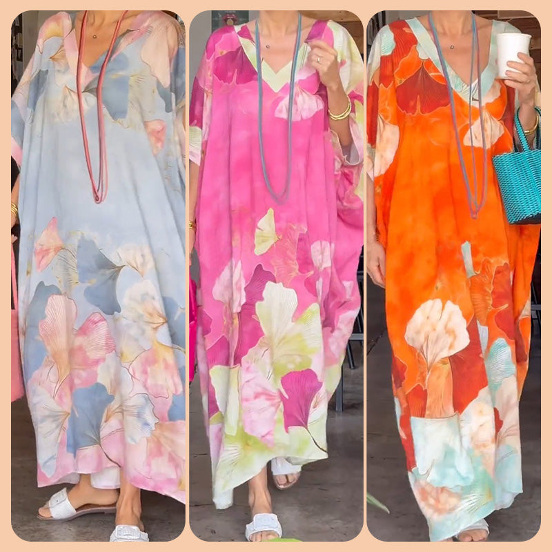 Gima - Rochie Cu Mâneci Lungi și Imprimeu Floral