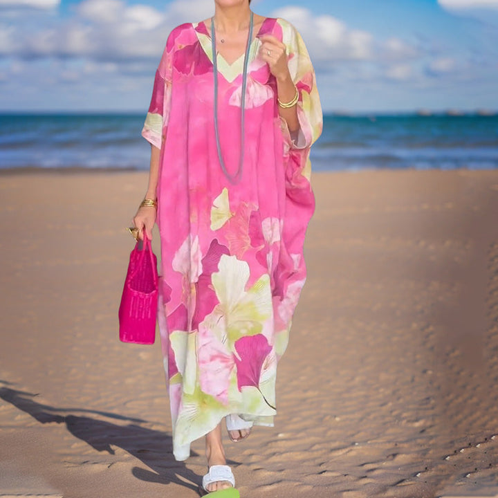 Gima - Rochie Cu Mâneci Lungi și Imprimeu Floral