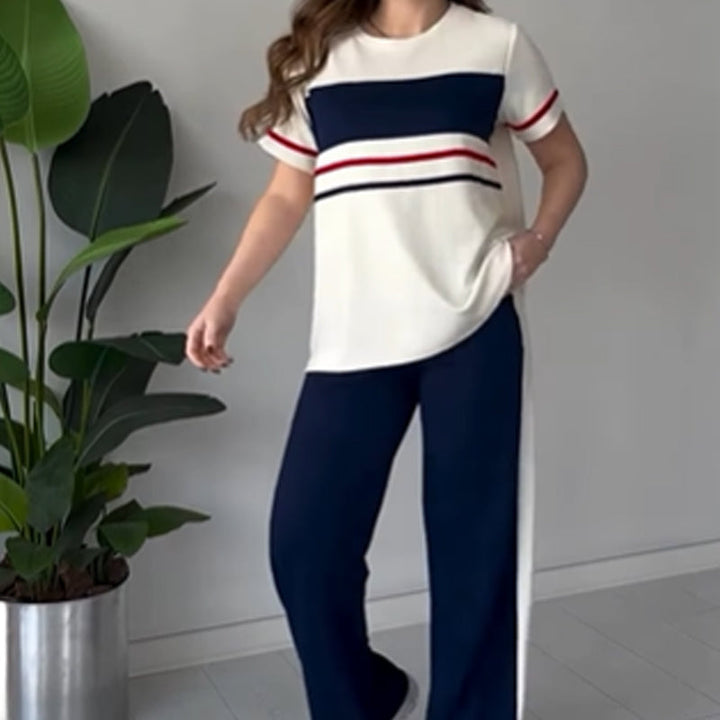 Bryaska - Set Casual Tricou Si Pantaloni