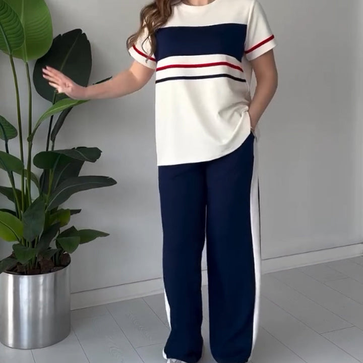 Bryaska - Set Casual Tricou Si Pantaloni