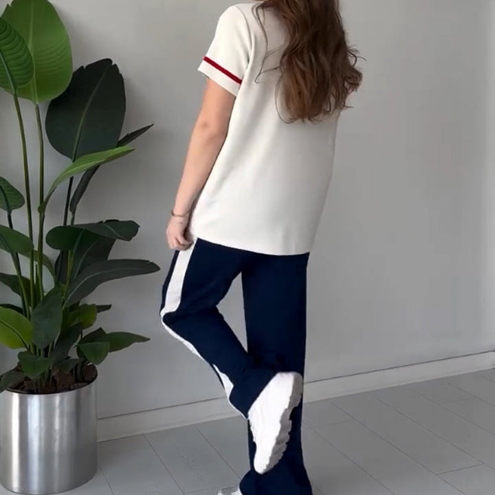 Bryaska - Set Casual Tricou Si Pantaloni
