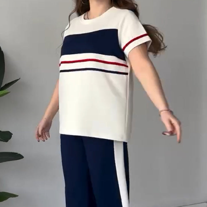Bryaska - Set Casual Tricou Si Pantaloni