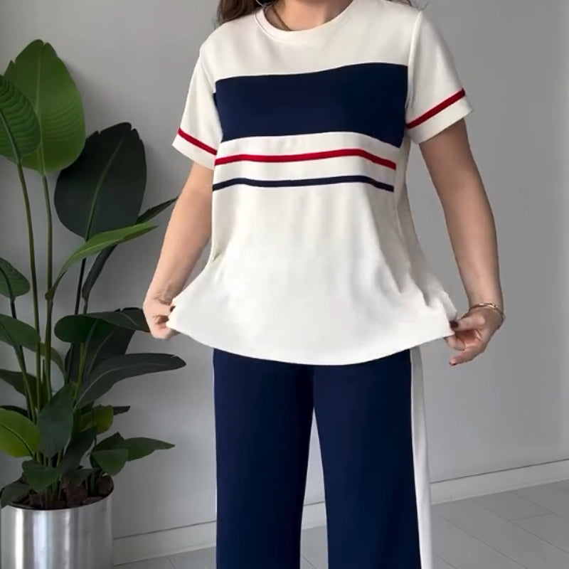 Bryaska - Set Casual Tricou Si Pantaloni