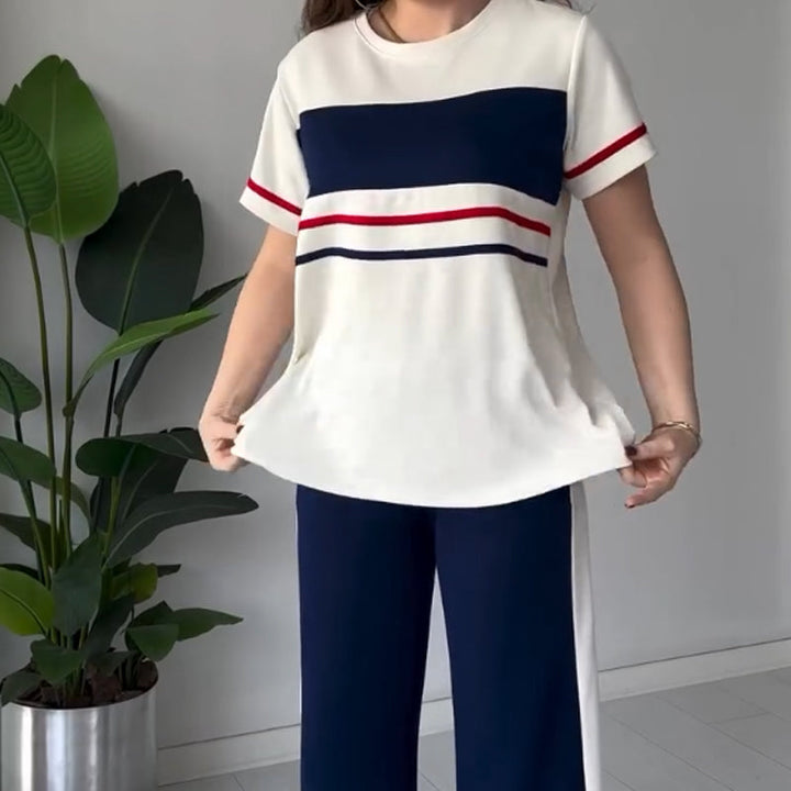 Bryaska - Set Casual Tricou Si Pantaloni