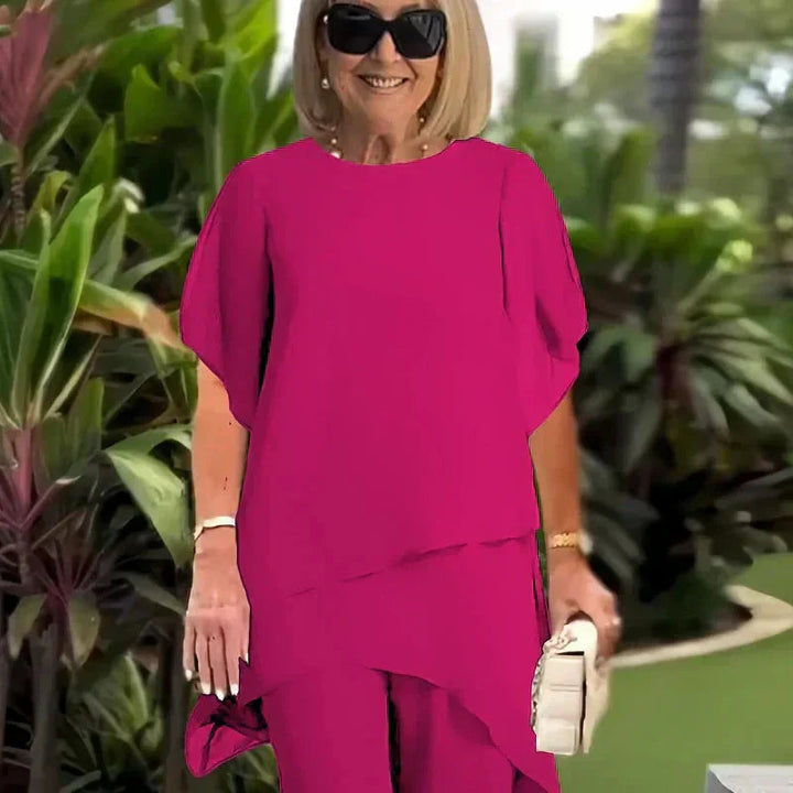 Lianah - Set Bluză Cu Pantaloni Largi