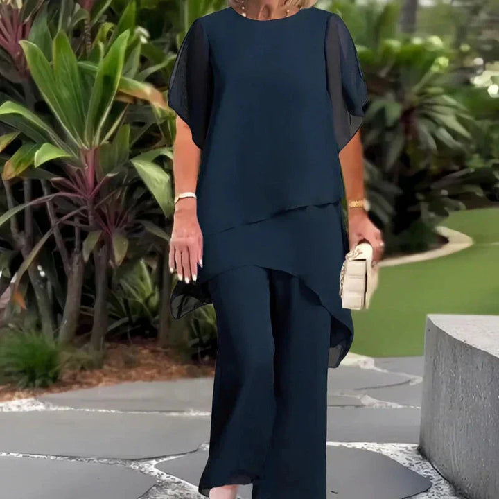 Lianah - Set Bluză Cu Pantaloni Largi