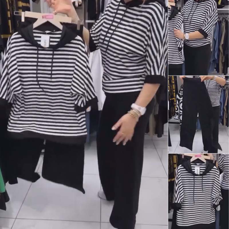 Dwiska - Dezbrăcat Sus And Solidă Pantaloni Setați