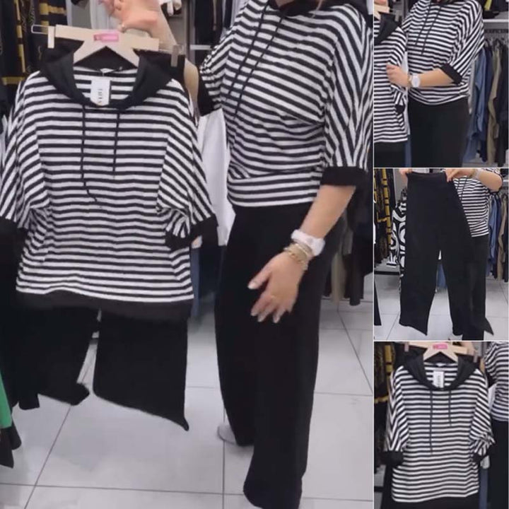 Dwiska - Dezbrăcat Sus And Solidă Pantaloni Setați