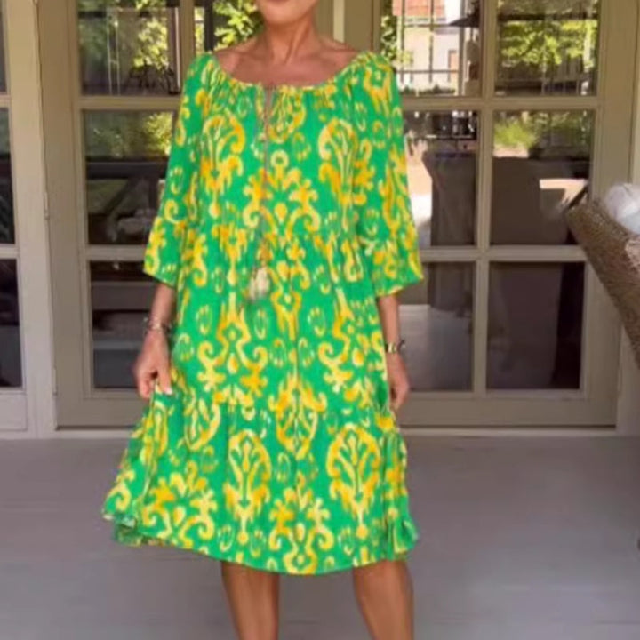 Toula - Rochie Midi Elegantă Cu Croi Lejer