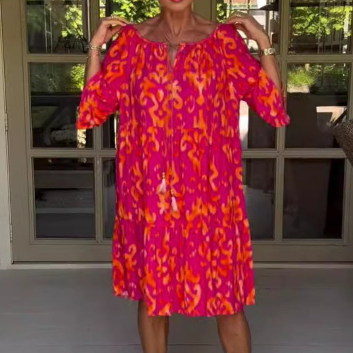 Toula - Rochie Midi Elegantă Cu Croi Lejer