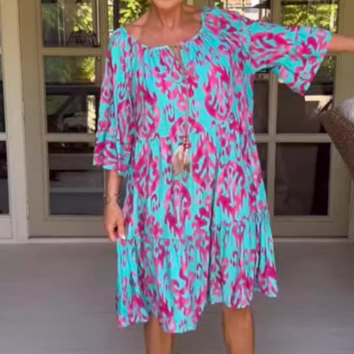 Toula - Rochie Midi Elegantă Cu Croi Lejer
