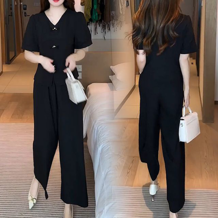 Eseniya - Setează Elegante Din Două Piese Cu Mâneci Scurte