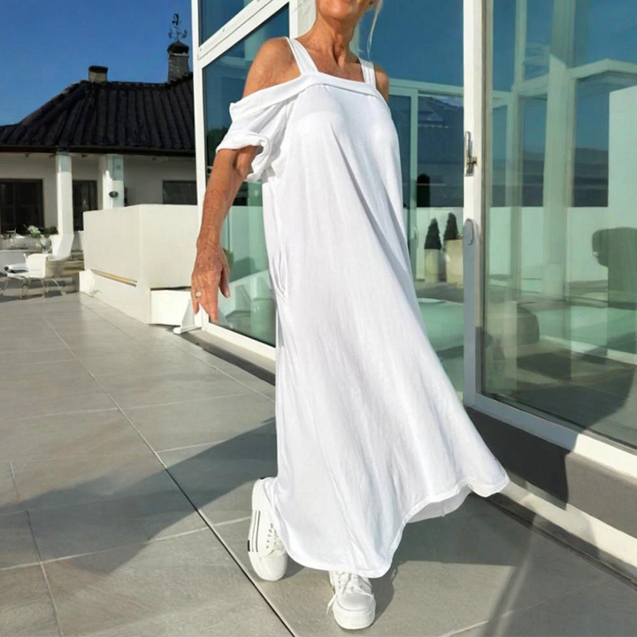 Mariyana - Rochie Lungă Cu Umerii Goi