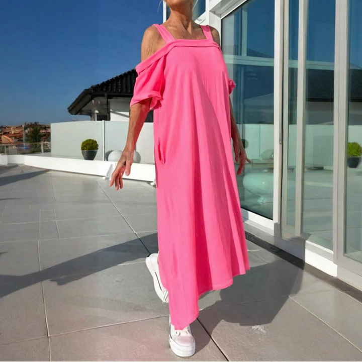 Mariyana - Rochie Lungă Cu Umerii Goi
