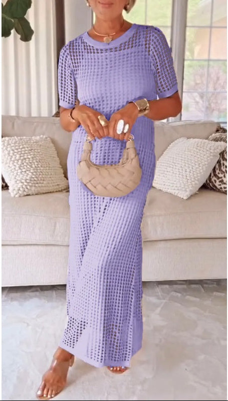 Jilena - Rochie Lungă Maxi Cu Decupaje + Rochie Interioară Gratuită
