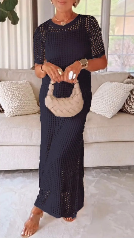 Jilena - Rochie Lungă Maxi Cu Decupaje + Rochie Interioară Gratuită