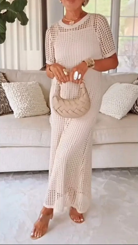 Jilena - Rochie Lungă Maxi Cu Decupaje + Rochie Interioară Gratuită