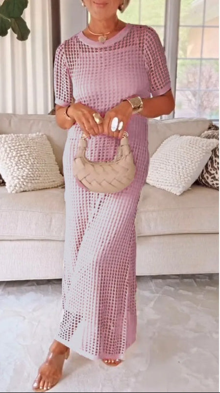 Jilena - Rochie Lungă Maxi Cu Decupaje + Rochie Interioară Gratuită