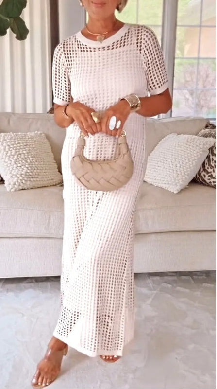 Jilena - Rochie Lungă Maxi Cu Decupaje + Rochie Interioară Gratuită