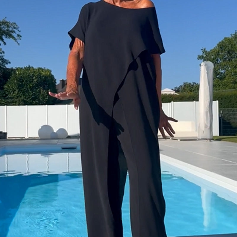 Shelagh - Setează Sus Cu Umeri Decupați Si Pantaloni