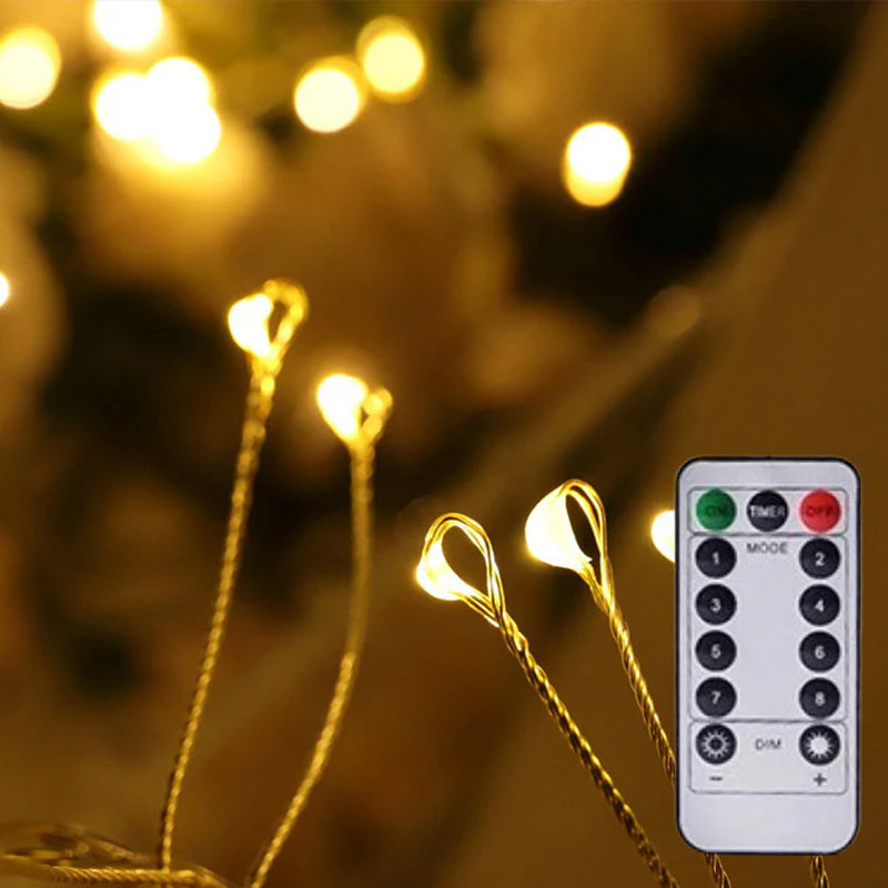 TwinkleWire - Lumini Decorative Din Sârmă De Cupru Cu Telecomandă