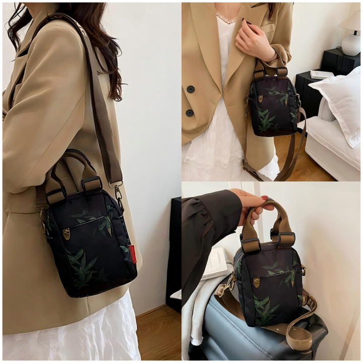 Sibella - Geantă De Umăr Multistrat Cu Imprimeu Moda
