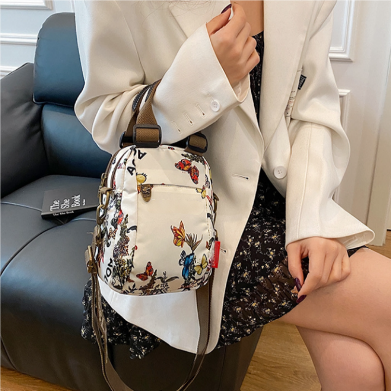 Sibella - Geantă De Umăr Multistrat Cu Imprimeu Moda