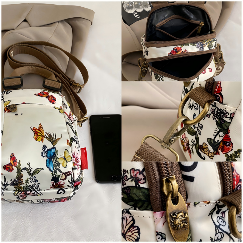 Sibella - Geantă De Umăr Multistrat Cu Imprimeu Moda