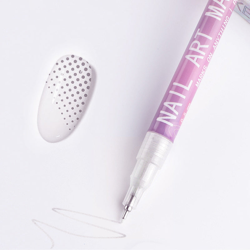 GlamSketch - Set De Creioane Pentru Nail Art în 12 Culori