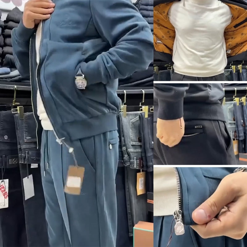 Aidan - Set Casual Format Din Jachetă Si Pantaloni