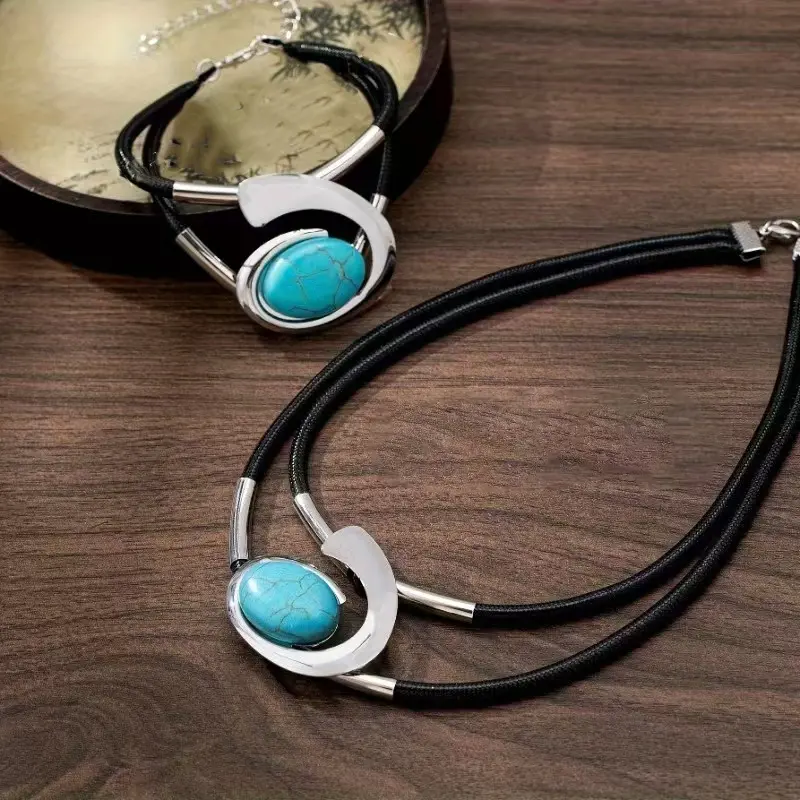 Brisia - Set Colier și Brățară Vintage Boho