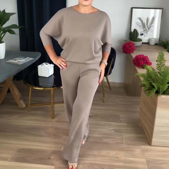 Mouna - Set Elegant Din 3 Piese Cu Cardiganul Lung