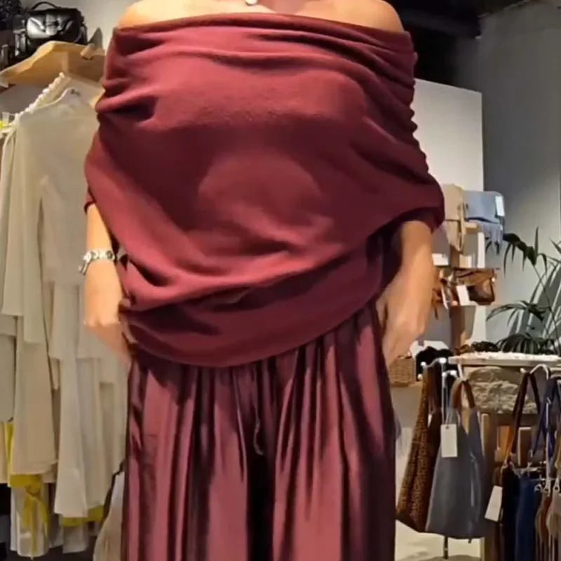 Ilana - Rochie Elegantă Cu Umeri Decupați