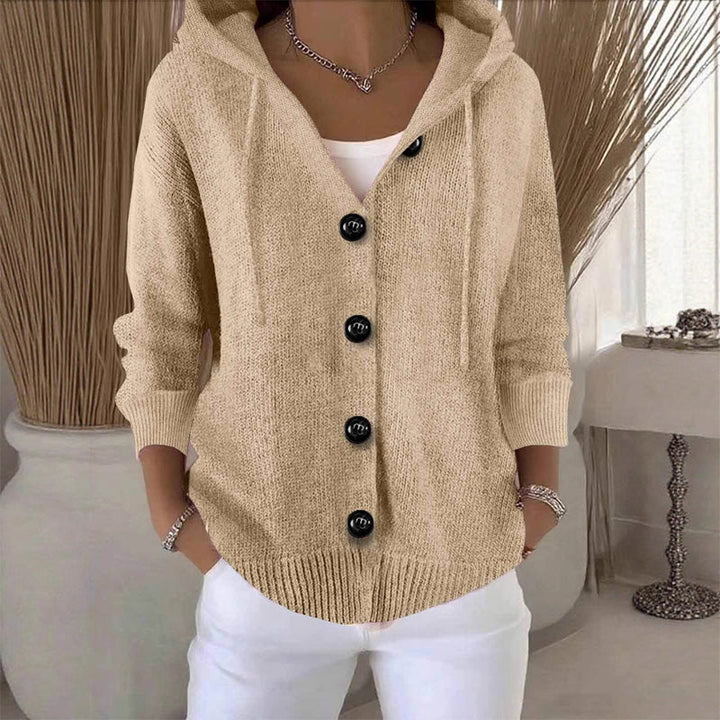 Kumari - Jacheta Cardigan cu Mâneci lungi și Nasturi