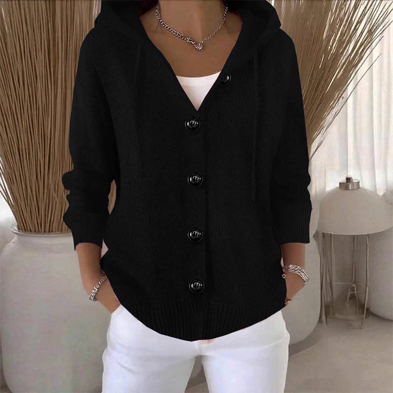 Kumari - Jacheta Cardigan cu Mâneci lungi și Nasturi