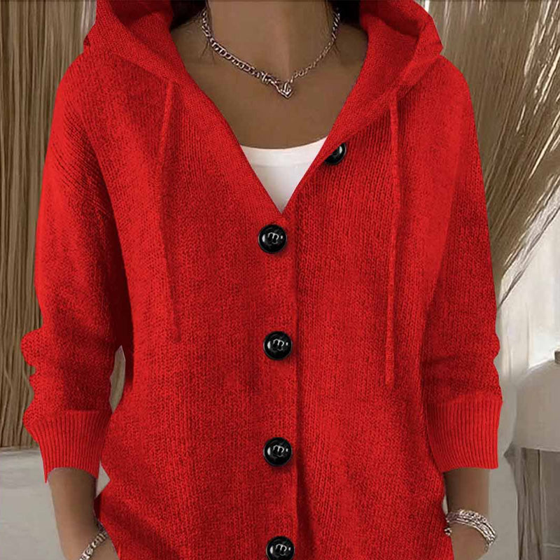 Kumari - Jacheta Cardigan cu Mâneci lungi și Nasturi